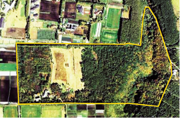 図1：菅平高原実験センター（枠内）鳥瞰図